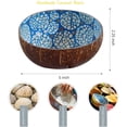 thumbnail image 3 of Coconut Bowls Natural Coconut Shell Storage Bowl Coconut Serving Bowls Candy Container Nuts Holder for Vegans Breakfast, 3 of 6