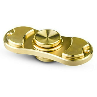 Rainbow Brass EDC Fidget Spinner Toy - High Speed, Multicolor Tri
