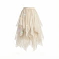 thumbnail image 3 of DHFJKG Women Tutus LED Light Up Midi Skirt High Waisted Mesh Layered Irregular Hem Lightweight Flowy Skirts Rave Party Dance Trendy Skirt, 3 of 4