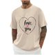 thumbnail image 5 of Camisas de Manga Larga para Hombres Imprimir Casual Cuello Redondo Blusa de Manga Corta, Camisas de Lino para Hombres, 5 of 8