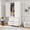 White With 2 Drawers, variant on Metal Wardrobe Cabinet with 2 Drawer, 71" H Metal Armoire Wardrobe Closet with 1 Adjustable Shelf and Hanging Rod for Home, Laundry Room, Office, Installation Required, Black