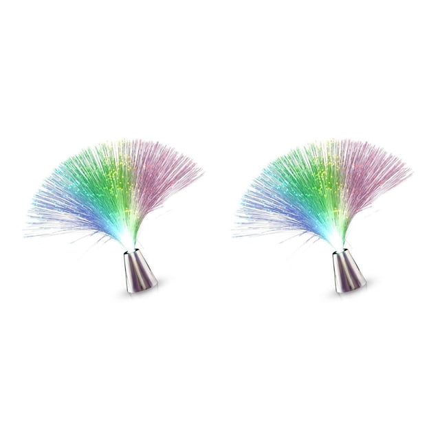 Cateissary Romantic Fiber Optic Light Babysbreath Color Wedding Decoration Changing Night Garden LED Night-light Lamp Sky Lawn Star 8x8x33.5cm 2Conjunto