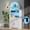 WHITE, variant on IDEALSOUL 71" Tall Arched Storage Cabinet, 5-Tier Wood Pantry Cabinet, Tall Bookcase with Storage and LED Lights, Bookshelf with Door, Bookshelf with 2 draws and Adjustable Shelves for Office