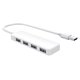 thumbnail image 1 of Concentrador USB ultradelgado ckepdyeh de 4 puertos USB 2.0, color blanco, 1 of 8