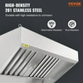 thumbnail image 6 of VEVOR Commercial Exhaust Hood 4ft Food Truck Hood Exhaust 201 Stainless Steel, 6 of 9