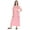 Rose Pink, variant on Inkmeso Solid Long Nightgown For Womens V-Neck Loungewear Casual Sleep Dress With Pockets
