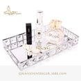 thumbnail image 4 of Estante de almacenamiento decorativo para almacenamiento de cosméticos, estilo nórdico, rectangular, para pasillo, bandeja decorativa, adornos, 4 of 5