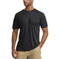 thumbnail image 2 of Gyexs Rash Guard for Men Short Sleeve, Mens Swim Shirt, Sun Shirt UPF+ 50 UV Protection, SPF Quick Drying Rashguard Black, Size M, 2 of 4