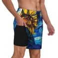 thumbnail image 2 of Fotbe Sunflower Starry Night Vibes Traje de Baño para Hombre – Shorts de Natación de Secado Rápido con Forro y Bolsillos-Medium, 2 of 6