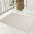thumbnail image 2 of GlowSol 2'x3' Small Area Rug Modern Solid Entryway Washable Rug Non-Slip Low-Pile Rug, Beige, 2 of 2