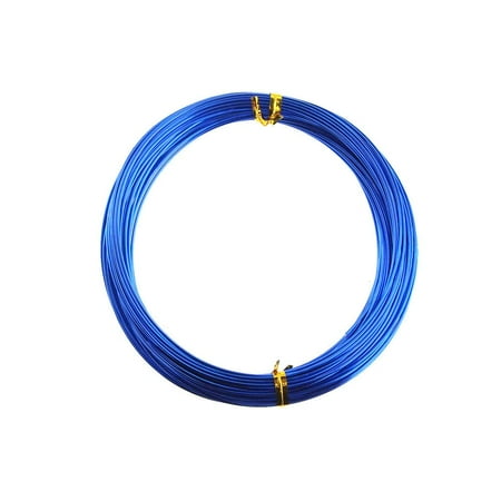 Royal Blue Metal - Aluminum Wire Craft Metal, 18 Gauge, 1 mm, 15 Yards, Royal Blue