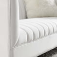 thumbnail image 3 of Modway Shift Channel Glam Performance Velvet Tufted Loveseat in White, 3 of 3