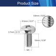 thumbnail image 2 of HUGFEGWE M5X10mm Machine Screws Phillips Pan Head Screws Bolts 0.8mm Pitch 304 Stainless Steel Fully Threaded Short Thread Rod Small Screws for Instruments Archery Tab Portable Monitor 50 Pieces, 2 of 5