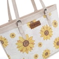 thumbnail image 5 of Montana West Women's Wrangler Tote Bag - Sunflower Floral Purse, Western Style Shoulder Bag, Ideal Memory-Keeper, Beige, 5 of 7