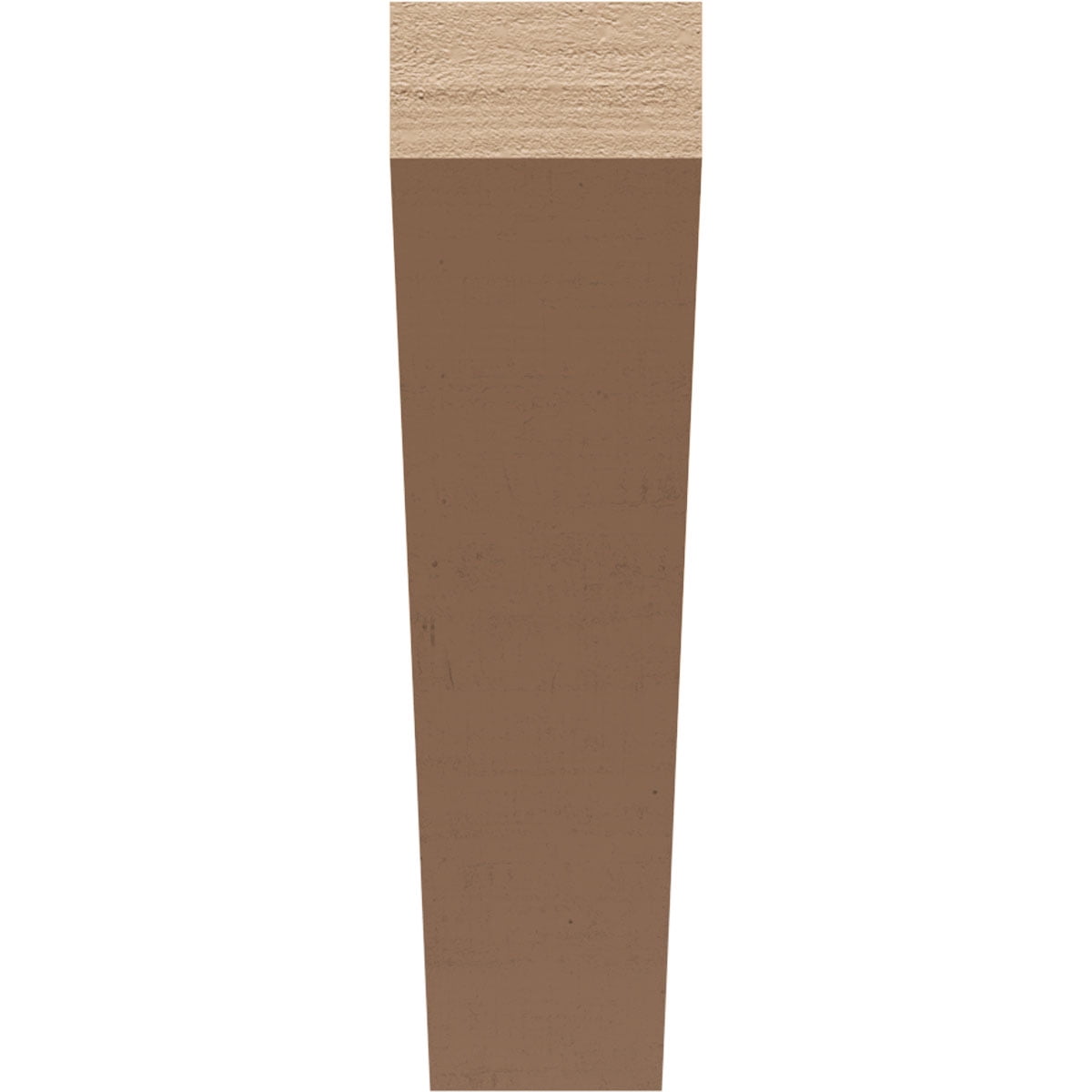 3"W x 12"D x 12"H Thin Concord Rough Cedar Woodgrain TimberThane Corbel, Primed Tan
