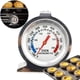 thumbnail image 5 of Termómetro para horno de cocina, paquete de 2 Termómetro portátil para horno con dial de acero inoxidable Temperatura 50-300,11 Feliz Sencillez, 5 of 5