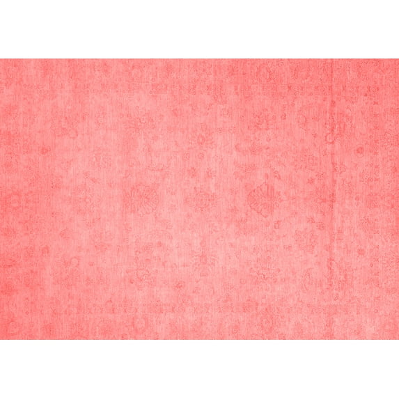 Ahgly Company Machine Washable Indoor Rectangle Abstract Red Modern Area Rugs, 5' x 8'