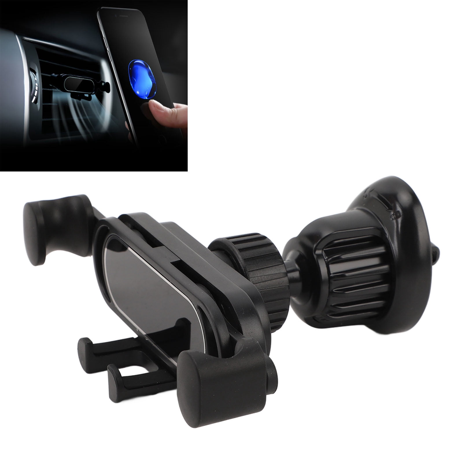 Car Vent Phone Holder Mount, Gravity Car Phone Mount Telescopic Black Firmly Hold Auto Lock  for Most Phones