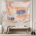 thumbnail image 5 of Orange Blue Tapestry for Bedroom Wall Hanging Tapestry, Minimalist Smear Abstract Art Painting Ceiling Backdrop Tapestries Poster Blanket Wall Decor for Teens Room Living Room Dorm 51" x 59", 5 of 8