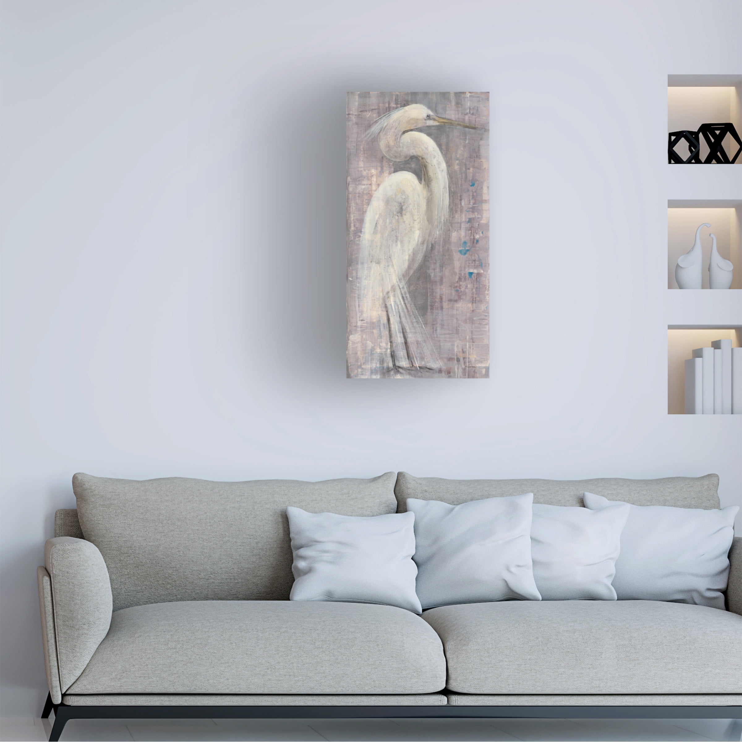 Trademark Fine Art 'Coastal Egret I' Canvas Art by Albena Hristova