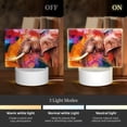 thumbnail image 3 of Haiem Oil Paintings of Elephants Pattern Acrylic Night Light Gift with 3 Color ModesTouch-Sensitive LED Lamp Perfect Gift for Mother's Day, Birthday, or Christmas, 3 of 9