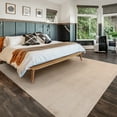 thumbnail image 4 of Cadence Tonee Shag Solid Color Beige Area Rug, 6x9, 4 of 8