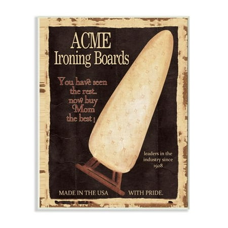 Brown Deluxe Board - Stupell Industries Vintage Look Acme Ironing Boards Stretched Vintage Advertisement on Canvas