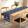 thumbnail image 6 of 2PCS Cowboys Party Decoration American Football Table Runner Rugby Football Team Flax Tablecloth Boy Sport Touch Down Birthday Party Blue & White Favors for Kitchen Sports Fans Decors 13x72, 6 of 7