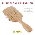 thumbnail image 3 of Kent LPF2 Large Cushion Paddle Hair Brush, Vented Taming Fine Pins Hair Detangle Brush for Long Thick and Curly Hair, Scalp Massager and Growth Stimulator Wet or Dry Hair Detangling. Made in England, 3 of 6