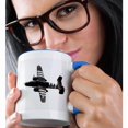 thumbnail image 2 of 3dRose, IN, Indianapolis, Vintage B-25 bomber warplane - US15 BJA0075 - Jaynes Gallery, 11oz Two-Tone Blue Mug, 2 of 7