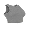 thumbnail image 3 of Playeras George para Mujer, Crop Healter Slim Jaspe Talla G, 3 of 4
