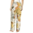 thumbnail image 3 of Xecao Groovy Floral Women's Straight Lounge Pajama Pants: The Epitome of Relaxed Sleepwear, 3 of 9