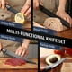 thumbnail image 3 of Juego de Cuchillos de Cocina hecef de 15 Piezas con Bloque de Madera - Acero de Alto Carbono, Negro, 3 of 11