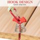 thumbnail image 5 of 12PCS Tent Stakes Aluminum Deck Tie Down, with Spring Buckle, Red, 5 of 5