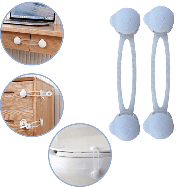 Seguro Protector Multiusos 4 piezas Para Cajones, Muebles, Broches de Seguridad Infantil