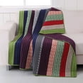 thumbnail image 3 of Greenland Home Fashions  Marley 100% Cotton Pieced Multi-Fabric Throw Quilt Carnival All Season, 3 of 5