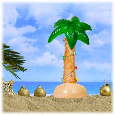 Mr. Christmas 24" Lit Blow Mold Palm Tree