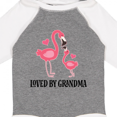 thumbnail image 4 of Inktastic Grandma Loves Me Flamingo Grandchild Girls Long Sleeve Baby Bodysuit, 4 of 5