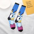thumbnail image 6 of Saiise Bluey Funny Socks Men Women Boys Kids Adults Novelty Graphic Crew Tube Socks Crazy Design Casual Dress Socks for Sports,Running,Travel, 6 of 7