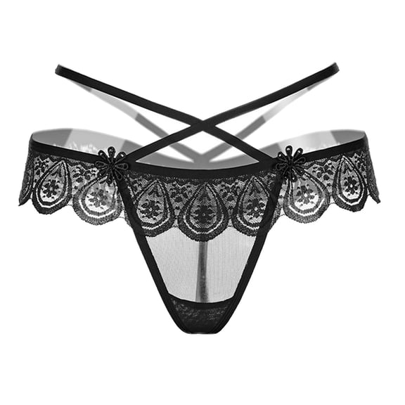 Bigersell String Bikini Underwear for Women Clearance Womens Cotton Panties Period Panty Style P-908 Spandex Thong Panties G String Thongs Ladies Briefs High Waist Women's Panties Black One Size