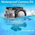 thumbnail image 3 of Mini Dv Sports Camera, Outdoor Sport Waterproof 1080p Hd Camcorder, 2 Inch High-definition Screen, Ideal For Hiking Cycling Swimming Swimming(black), 3 of 5