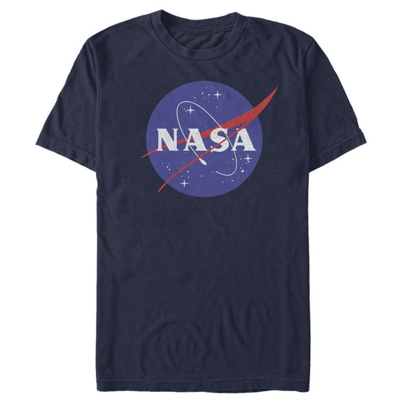Men's NASA Circle Logo Graphic Tee Navy Blue X Large