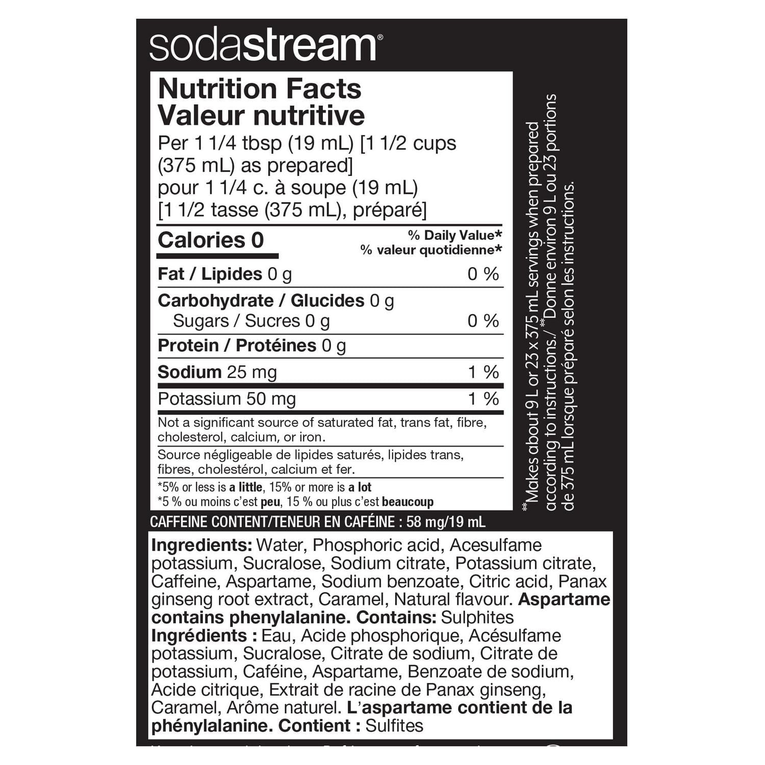 Pepsi Zero Sugar Flavour for SodaStream, 440 ml, makes 9 liters