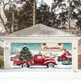 thumbnail image 4 of GUANGHONG Bannière de Noël Festive pour Garage de Chevaux avec Couleurs Vives Design Festif pour Amateurs de Voitures Garages à Domicile Drapeau Rond Facile avec Support Drapeaux pour Chambre Fille, 4 of 4