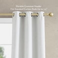 thumbnail image 5 of Jessica Simpson Faye Geometric Grommet Window Curtains with Tiebacks, Silver, 38" x 84", 5 of 6