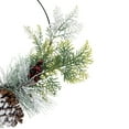 thumbnail image 3 of Northlight Frosted Mixed Foliage with Berries and Pinecone Artificial Christmas Wreath, 16-Inch,, 3 of 6