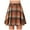 A Orange, variant on Plaid Skirt Women Knee Length Wool Bodycon Pencil Skirt Fall Winter Relaxed Fit High Waisted Tartan Skirt Orange M