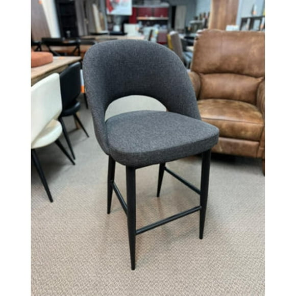 Tabouret de direction Plata Import en tissu, Tabouret de direction en tissu, Tabouret de comptoir du milieu du siècle, Tabouret de comptoir en tissu, Tabouret de cuisine en tissu, Tabouret d'île, Tabo