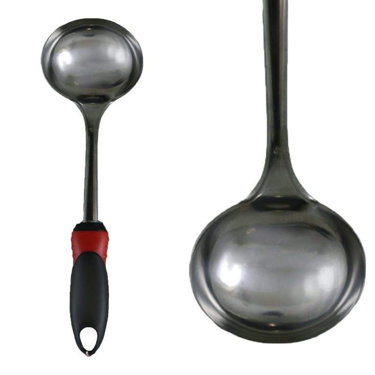 i Kito Soup Ladle Spoon & Soup Ladle with Holes 2pack, Home Serving Soup  Scooper, Metal Ladle Strainer Dishwasher Safe