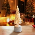 thumbnail image 6 of Virelaxpo Rotating Light-Up Glass Christmas Tree Ornament with 360-Degree Spin and Warm LED Glow,Hand-Blown Crystal Design for Holiday Table and Mantel Decor, 6 of 6